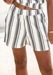 LASCANA Shorts aus luftiger Crepeware strukturierte Ware, sommerlicher Shorts...