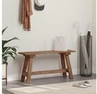 vidaXL Sitzbank vidaXL Bank Natur 92 x 23,5 x 45,5 cm Massivholz Mahagoni