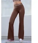 LASCANA ACTIVE Jazzpants mit breitem Gummibund und Aufschrift, Schlaghose,...