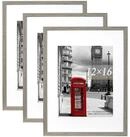 LuxusKollektion Bilderrahmen-Set Bilderrahmen Passepartout 30x40cm 3er...