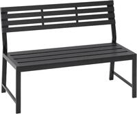 Woltu Gartenbank (1-St), Wetterfest f&uuml;r 2-3 Sitzer, bis 280 kg Belastbar