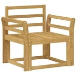 vidaXL Sofaelement Outdoor-Sofagarnitur Massivholz Wei&szlig; (1 St) wei&szlig;