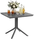 CLP Gartentisch Tisch Lenval 80x80 cm (1er), Eckiger Balkontisch aus...