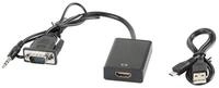 Lanberg AD-0021-BK Videokabel-Adapter 0,2 m HDMI Typ A (Standard) VGA (D-Sub)