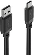 Hama USB-A auf USB-C Ladekabel 1 m schwarz USB-Kabel, USB Typ A, USB-C, (100...