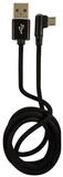 LC-Power LC-C-USB-MICRO-1M-2 USB A zu Micro-USB Kabel, schwarz, gewinkelt, 1m