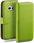 moex Handyh&uuml;lle f&uuml;r Samsung Galaxy S7 H&uuml;lle Klappbar Book Case Gr&uuml;n 5,1...