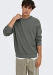 ONLY & SONS Strickpullover ONSJOEY RLX MELANGE LS WAFFLE KNIT NOOS Baumwolle,...
