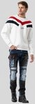 Cipo & Baxx Sweatshirt Sweatshirts (1-tlg) mit modernem Streifen-Design