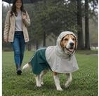PawHut Hunderegenmantel Wasserdicht verstellbares Regenjacke mit reflektierenden