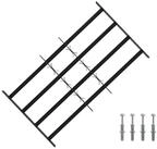 vidaXL Fenster Sicherheitsgitter f&uuml;r Fenster mit 4 Querstangen 3 stk., (3 St)