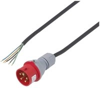 Sygonix SY-7486040 Strom Anschlusskabel Rot 3.00 m Stromkabel