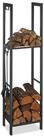 relaxdays Kaminholzregal mit 2 Ablagen, BxTxH:40x30x150 cm, (4-St), 150 x 40 x...