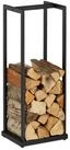 relaxdays Kaminholzregal Hohes Kaminholzregal aus Metall, BxTxH:37x30x95 cm,...