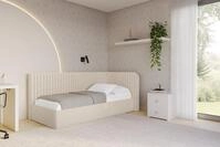 ALTDECOR Jugendbett AURY (Jugendbett mit Bettkasten und Lattenrost, Polsterbett...
