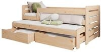 MIRJAN24 Jugendbett Tomas II (mit zwei Bettschubladen auf Rollen), 2x...