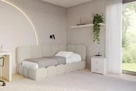 ALTDECOR Jugendbett AVRY (Jugendbett mit Bettkasten und Lattenrost, Polsterbett...