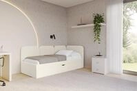 ALTDECOR Jugendbett ALVY (Jugendbett mit Bettkasten und Lattenrost, Polsterbett...