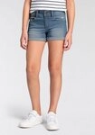 KangaROOS Shorts, Jeans-Shorts mit Stretch f&uuml;r M&auml;dchen, mit Logo-Stickerei