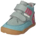 qnuffs Kastanie Barfu&szlig;schuh Klettschuh, mit Namensschild an der Ferse, k&uuml;rzbarer