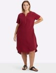 Sheego Etuikleid Kleid Kurzarm