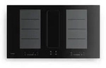 Klarstein Kochfeld mit Dunstabzug 10048694 schwarz 90 cm x 20.5 cm x 52 cm