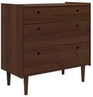 vidaXL Kommode 90 x 45 x 89 cm Kommode BILBAO Dunkelkaramell 90x45x89 cm