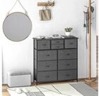 HOMCOM Kommode Sideboard im Modern-Stil f&uuml;r Schlafzimmer, Stahl