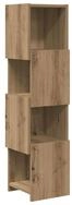 vidaXL Eckregal 25,5x25x102cm Regal Eckregal Eckschrank Wei&szlig; 25,5x25x102cm