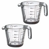 WESTMARK Messbecher 2 St&uuml;ck 40 ml, 4 verschiedene Skalen, Mini-Messgl&auml;ser,