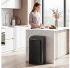 HOMCOM M&uuml;lleimer Sensor Edelstahl Fingerabdruckresistente f&uuml;r B&uuml;ro,...