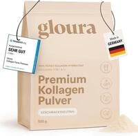 Gloura Gloura Premium Kollagen&nbsp;Hydrolysat Pulver (Typ 1 & 3) Pulver, 1 er 500...