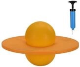 relaxdays H&uuml;pfspielzeug Pogo Ball f&uuml;r Kinder bis 100 kg, (2-tlg), gelb
