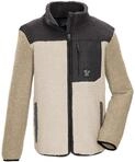 Fleecejacke KILLTEC "KOW 143 BYS FLC JCKT", Jungen, Gr. 152, beige (stein),
