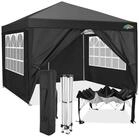 LuxusKollektion Faltpavillon Faltpavillon 3x3 wasserdicht UV50+ 4 Seitenw&auml;nde