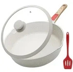 LuxusKollektion Bratpfanne Bratpfanne 28cm Antihaft Deckel Wokpfanne Alle...