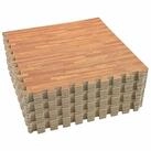 vidaXL Trainingsmatte 8,64 Puzzle &Uuml;bungsmatten 24 pcs Braun 8,64 EVA-Schaum