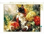 CALVENDO Puzzle CALVENDO Puzzle Katzenblick im Farbenschmuck, 2000 Teile...
