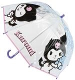 Hello Kitty Stockregenschirm Kuromi Regenschirm &Oslash; 45 cm manuell mit Applikationen