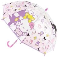 Cerda Stockregenschirm Hello Kitty Happy Friends Kinder transparenter Regenschirm