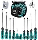 LuxusKollektion Schraubendreher Schraubendreher Set 10tlg Magnetisch