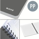 LEITZ Notenblock Collegeblock Office A5 PP kariert grau
