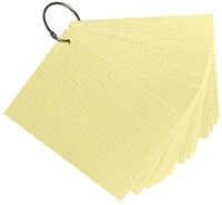 EXACOMPTA Karteikarten Exacompta Flashcards A6 punkt 50St/Pk gelb