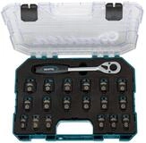 Makita Bit- und Steckschl&uuml;sselset E-30069 Impact Schlagnuss-Set mit Ratsche