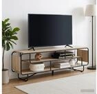 vidaXL TV-Board vidaXL TV-St&auml;nder 180 x 36 x 45 cm Sonoma-Eiche Holzwerkstoff