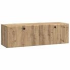 vidaXL TV-Schrank 98 x 31 x 30 cm Wandmontierter TV-Schrank Artisan-Eiche...