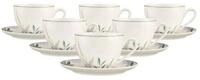 Seltmann Weiden Tasse Savona Provence Milchkaffeetassen mit Untertassen, 6-tlg.,