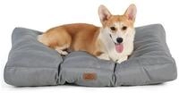 LuxusKollektion Hundebett Hundekissen 76x50cm gepolstert dunkelgrau L 76 x B 50...