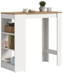 xonox.home Esstisch Urban, Bar-/Esstisch in Wei&szlig; & Authentic Oak Nachbildung...