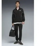 PUMA Trainingsanzug POLY PIPING SUIT (2-tlg), ohne Kapuze schwarz S (44/46)